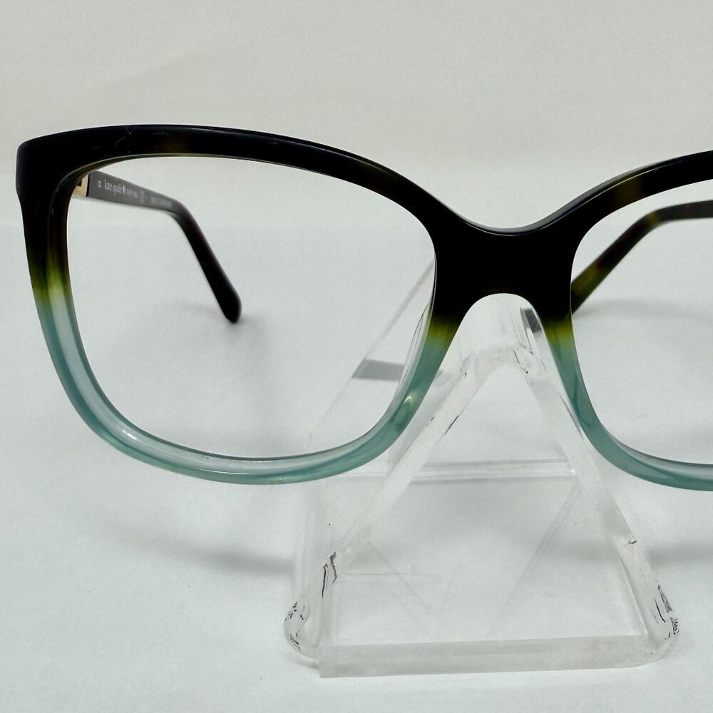 Kate Spade Kasie/S Hello Sunshine Square Eyeglass Frames – Black to Teal Ombre